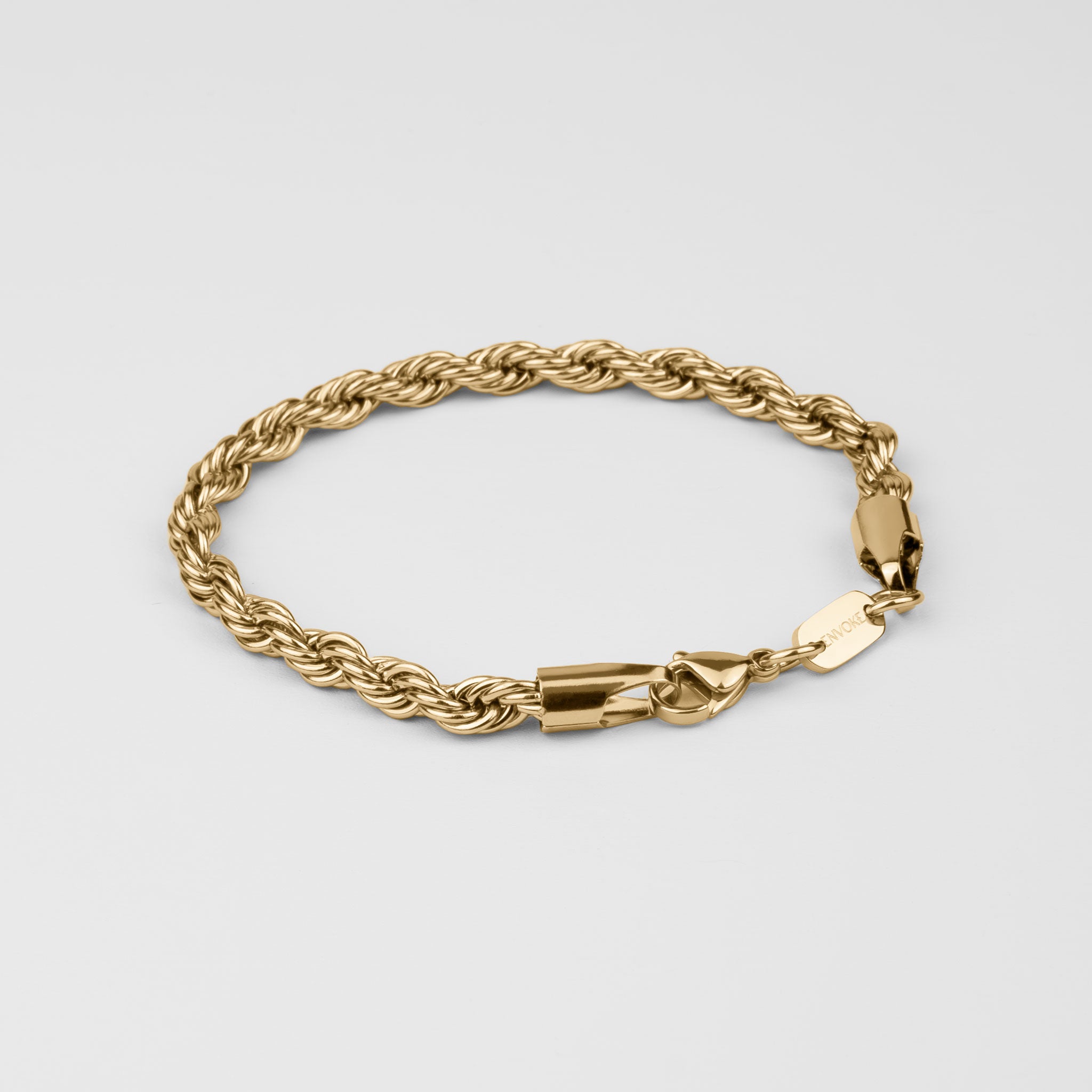 Rope Bracelet (Gold) 5 mm