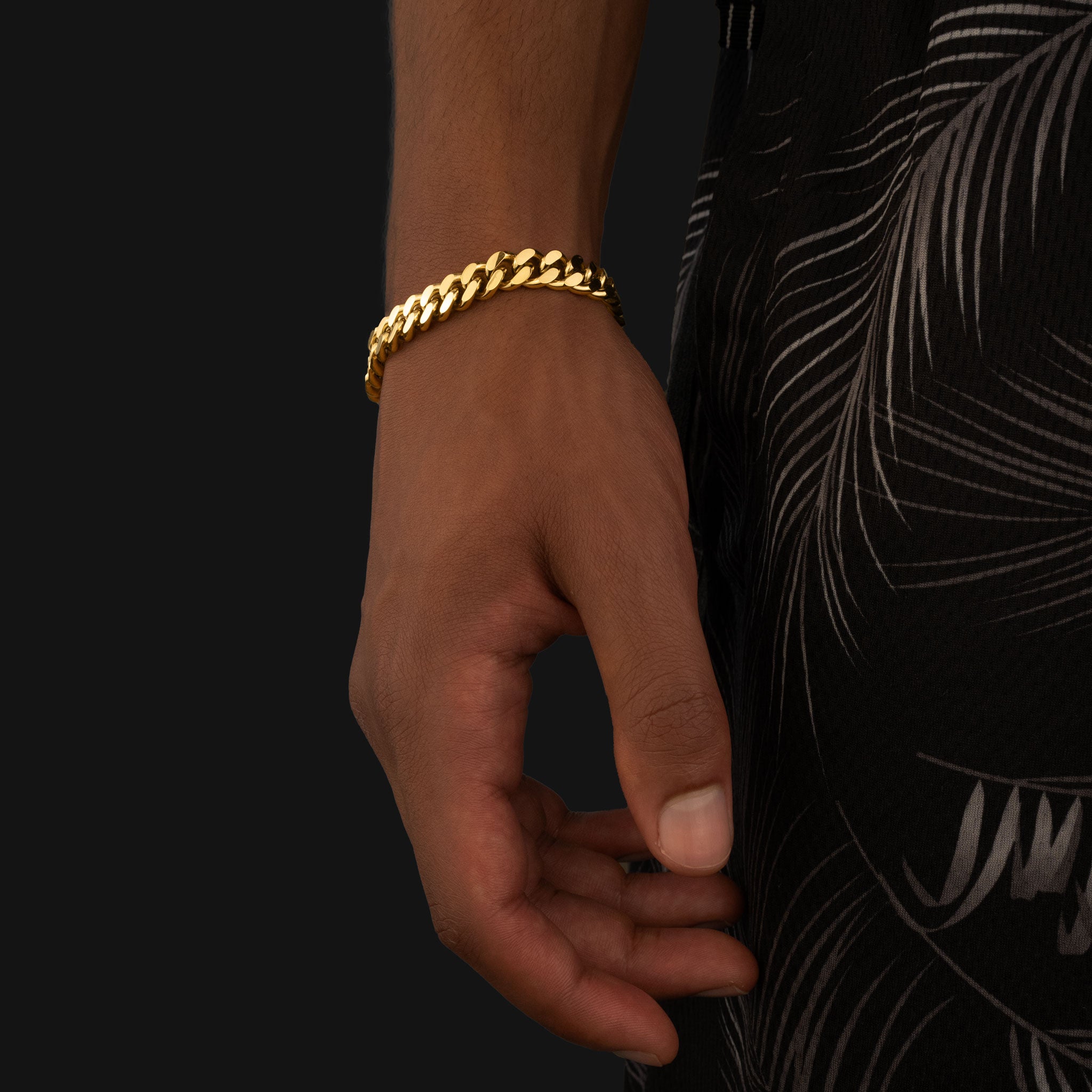 Cuban Bracelet (Gold) 8 mm